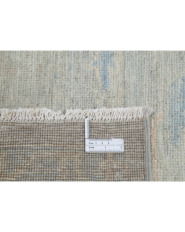 Oushak 7' 10" X 9' 9" Hand Knotted Wool Rug 7' 10" X 9' 9" (239 X 297) / Grey / Wool