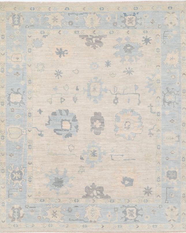 Oushak 8' 2" X 9' 8" Hand Knotted Wool Rug 8' 2" X 9' 8" (249 X 295) / Taupe / Wool