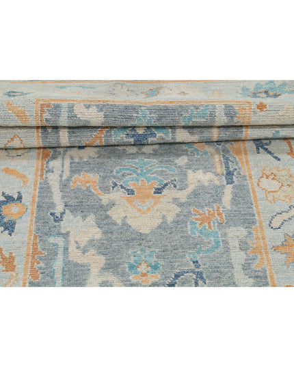 Oushak 2' 10" X 9' 4" Hand Knotted Wool Rug 2' 10" X 9' 4" (86 X 284) / Grey / Wool