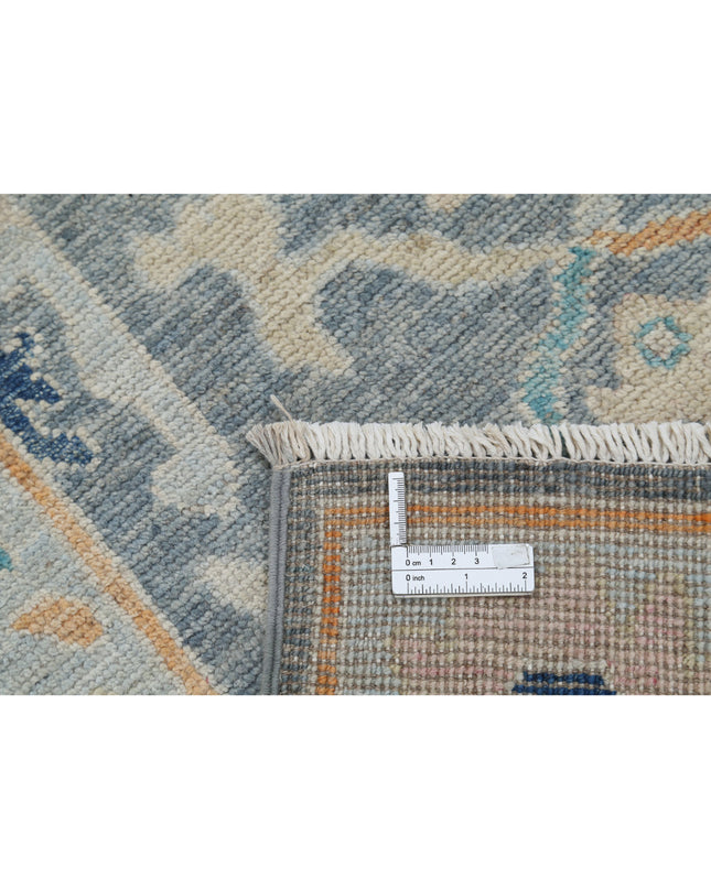 Oushak 2' 10" X 9' 4" Hand Knotted Wool Rug 2' 10" X 9' 4" (86 X 284) / Grey / Wool
