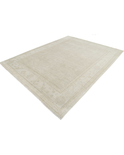 Oushak 8' 2" X 10' 5" Hand Knotted Wool Rug 8' 2" X 10' 5" (249 X 318) / Grey / Wool
