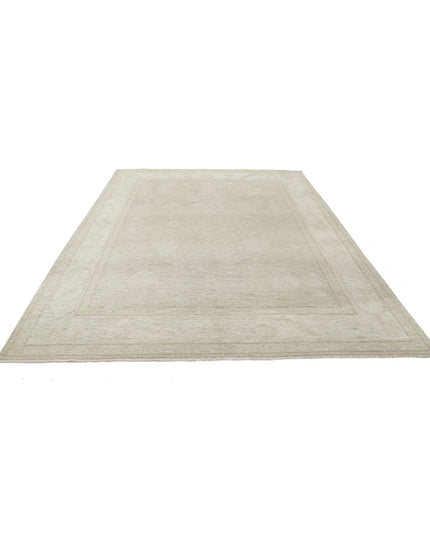 Oushak 8' 2" X 10' 5" Hand Knotted Wool Rug 8' 2" X 10' 5" (249 X 318) / Grey / Wool