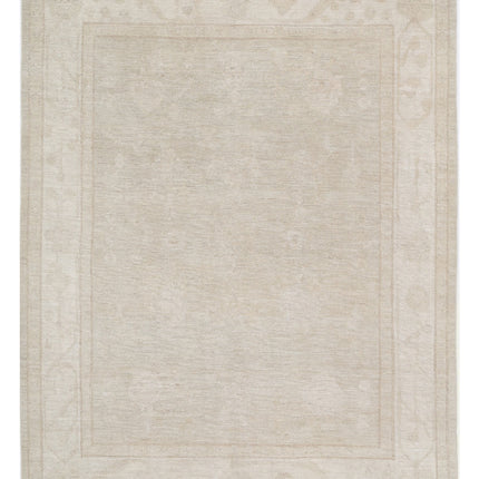 Oushak 8' 2" X 10' 5" Hand Knotted Wool Rug 8' 2" X 10' 5" (249 X 318) / Grey / Wool