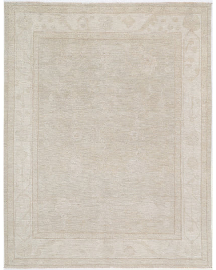 Oushak 8' 2" X 10' 5" Hand Knotted Wool Rug 8' 2" X 10' 5" (249 X 318) / Grey / Wool