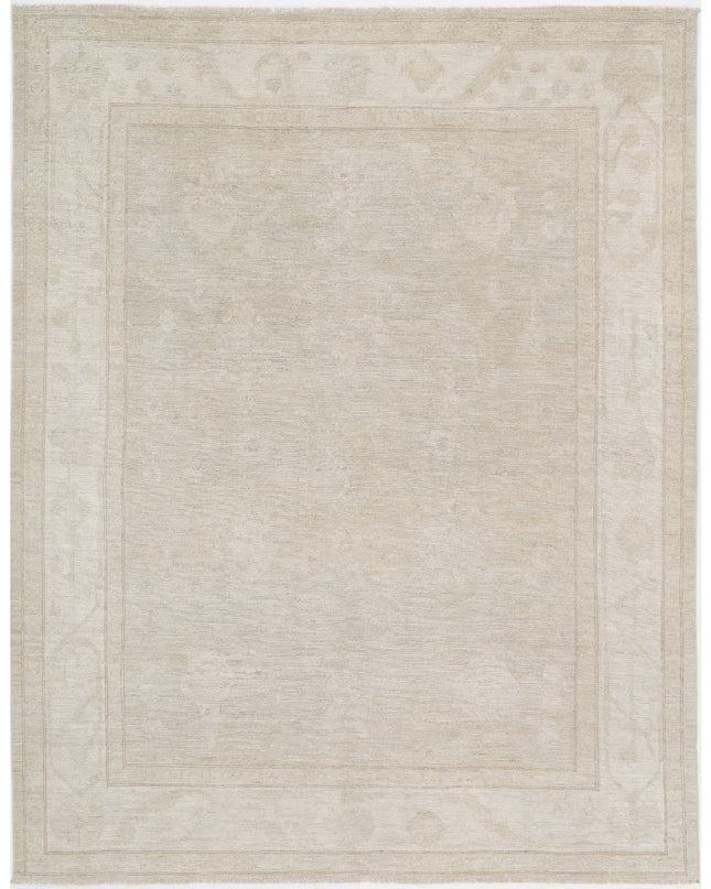 Oushak 8' 2" X 10' 5" Hand Knotted Wool Rug 8' 2" X 10' 5" (249 X 318) / Grey / Wool