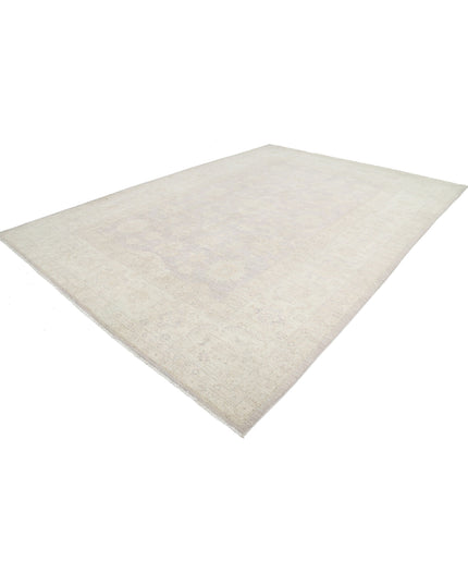 Oushak 9' 11" X 14' 2" Hand Knotted Wool Rug 9' 11" X 14' 2" (302 X 432) / Grey / Wool