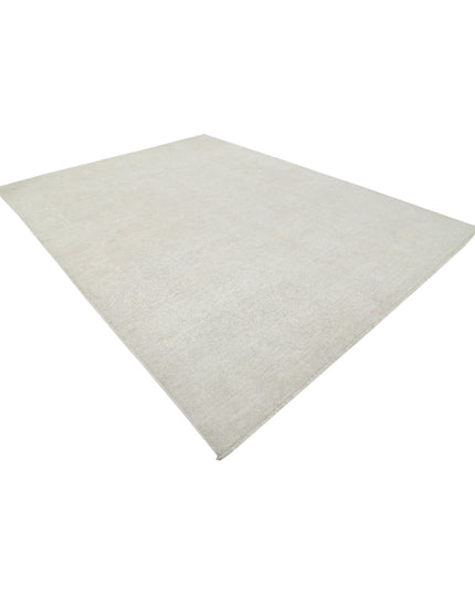 Oushak 9' 0" X 11' 6" Hand Knotted Wool Rug 9' 0" X 11' 6" (274 X 351) / Ivory / Wool