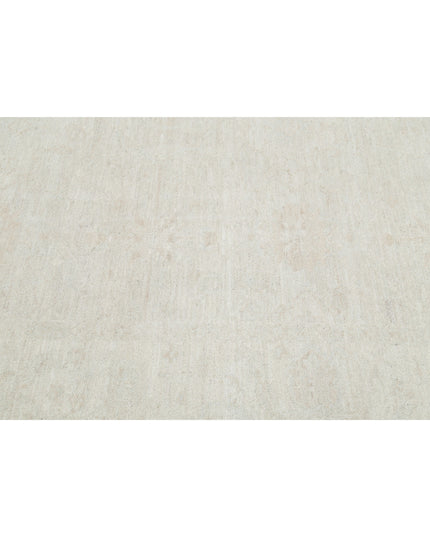 Oushak 9' 0" X 11' 6" Hand Knotted Wool Rug 9' 0" X 11' 6" (274 X 351) / Ivory / Wool