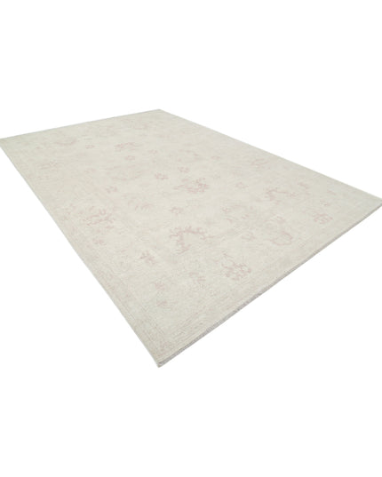 Oushak 8' 6" X 12' 2" Hand Knotted Wool Rug 8' 6" X 12' 2" (259 X 371) / Ivory / Wool