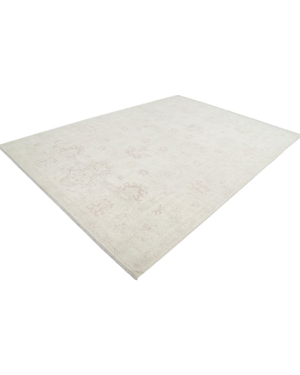 Oushak 8' 6" X 12' 2" Hand Knotted Wool Rug 8' 6" X 12' 2" (259 X 371) / Ivory / Wool