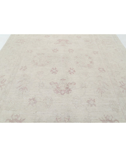 Oushak 8' 6" X 12' 2" Hand Knotted Wool Rug 8' 6" X 12' 2" (259 X 371) / Ivory / Wool