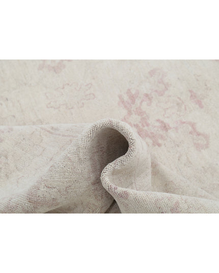 Oushak 8' 6" X 12' 2" Hand Knotted Wool Rug 8' 6" X 12' 2" (259 X 371) / Ivory / Wool