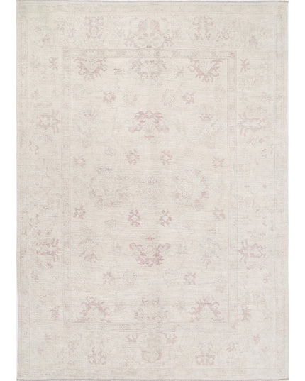 Oushak 8' 6" X 12' 2" Hand Knotted Wool Rug 8' 6" X 12' 2" (259 X 371) / Ivory / Wool