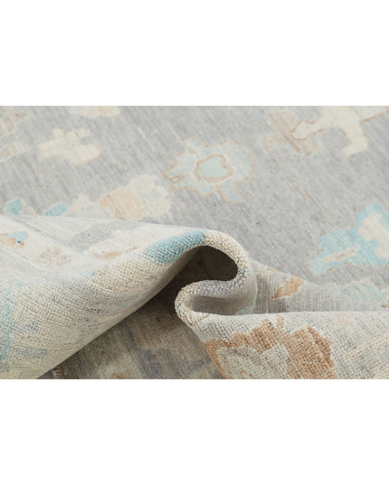 Oushak 8' 0" X 10' 0" Hand Knotted Wool Rug 8' 0" X 10' 0" (244 X 305) / Grey / Wool