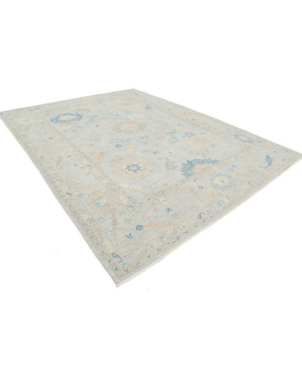 Oushak 10' 0" X 13' 3" Hand Knotted Wool Rug 10' 0" X 13' 3" (305 X 404) / Grey / Wool