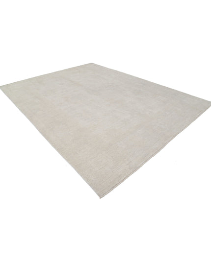 Oushak 9' 0" X 11' 9" Hand Knotted Wool Rug 9' 0" X 11' 9" (274 X 358) / Ivory / Wool