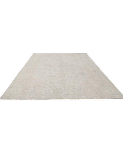 Oushak 9' 0" X 11' 9" Hand Knotted Wool Rug 9' 0" X 11' 9" (274 X 358) / Ivory / Wool