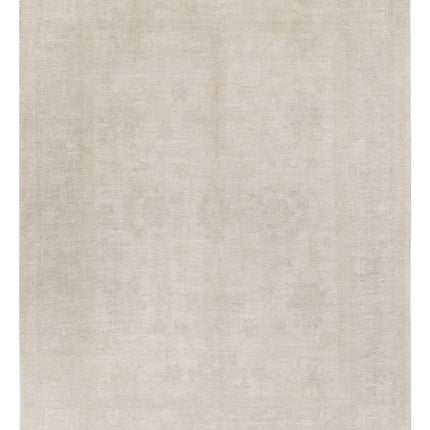 Oushak 9' 0" X 11' 9" Hand Knotted Wool Rug 9' 0" X 11' 9" (274 X 358) / Ivory / Wool