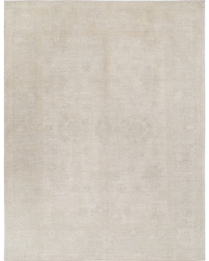Oushak 9' 0" X 11' 9" Hand Knotted Wool Rug 9' 0" X 11' 9" (274 X 358) / Ivory / Wool