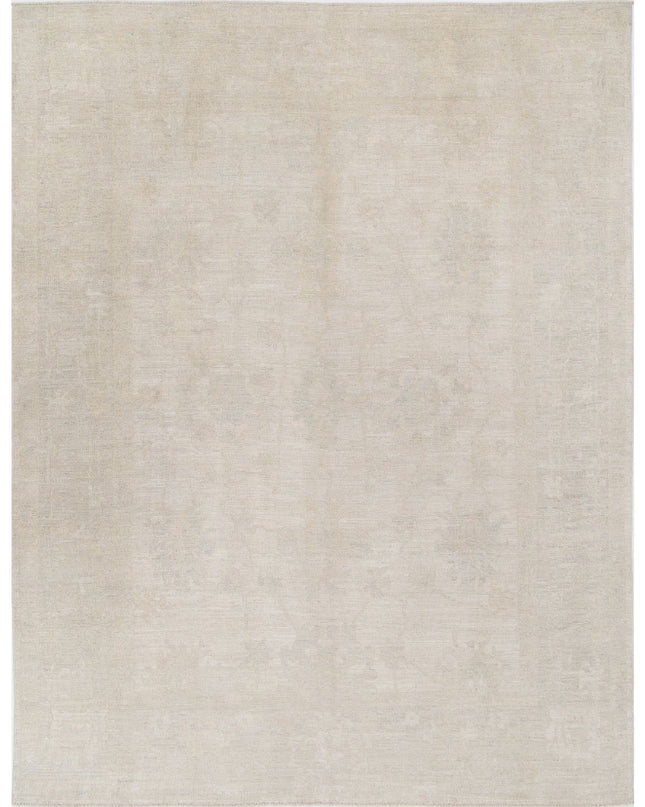 Oushak 9' 0" X 11' 9" Hand Knotted Wool Rug 9' 0" X 11' 9" (274 X 358) / Ivory / Wool