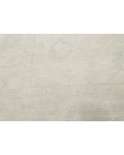 Oushak 10' 6" X 13' 11" Hand Knotted Wool Rug 10' 6" X 13' 11" (320 X 424) / Ivory / Wool