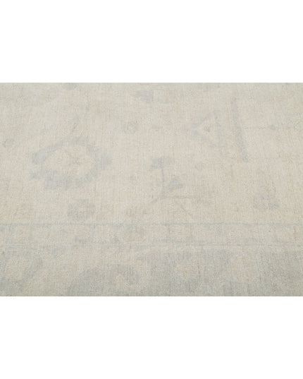 Oushak 10' 6" X 13' 11" Hand Knotted Wool Rug 10' 6" X 13' 11" (320 X 424) / Ivory / Wool