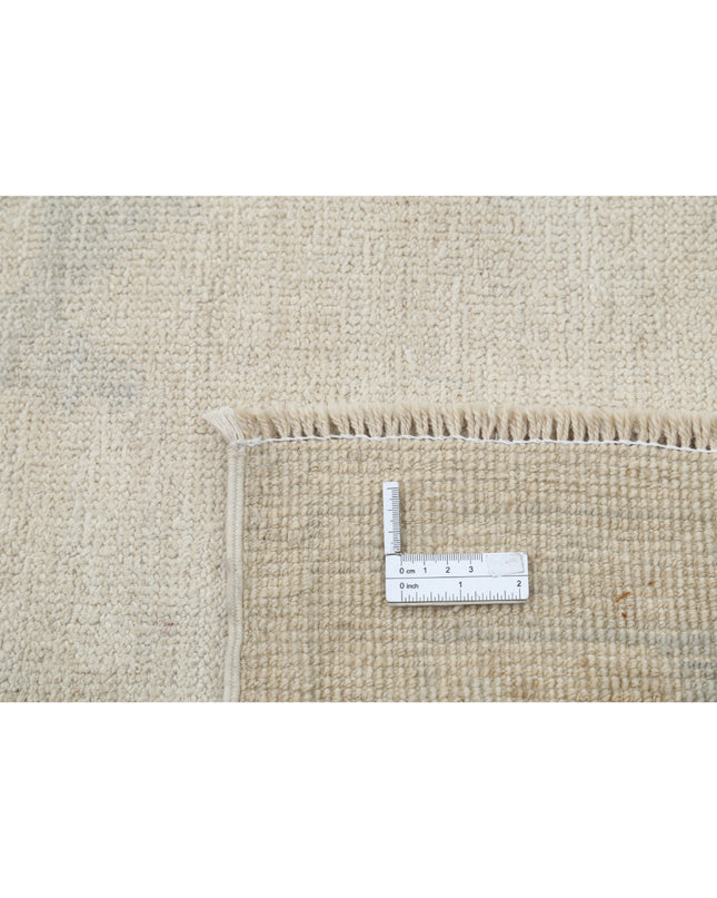 Oushak 10' 6" X 13' 11" Hand Knotted Wool Rug 10' 6" X 13' 11" (320 X 424) / Ivory / Wool