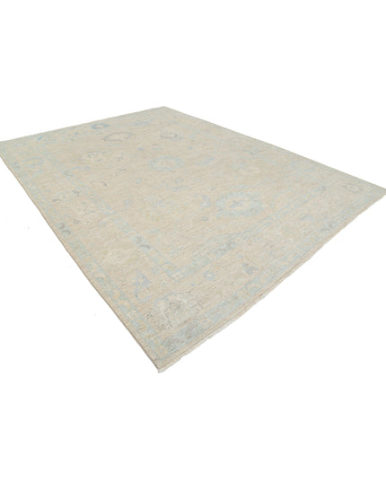 Oushak 9' 0" X 11' 10" Hand Knotted Wool Rug 9' 0" X 11' 10" (274 X 361) / Beige / Wool