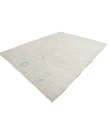 Oushak 9' 0" X 11' 10" Hand Knotted Wool Rug 9' 0" X 11' 10" (274 X 361) / Beige / Wool