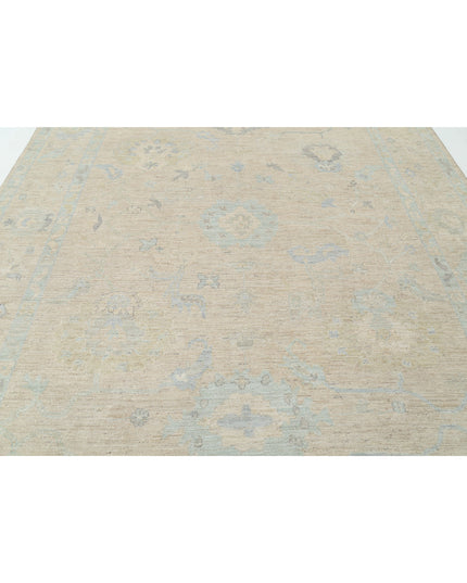Oushak 9' 0" X 11' 10" Hand Knotted Wool Rug 9' 0" X 11' 10" (274 X 361) / Beige / Wool