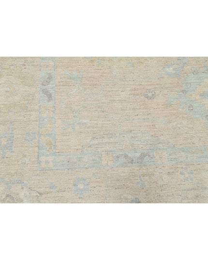 Oushak 9' 0" X 11' 10" Hand Knotted Wool Rug 9' 0" X 11' 10" (274 X 361) / Beige / Wool