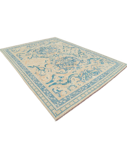 Oushak 8' 9" X 11' 7" Hand Knotted Wool Rug 8' 9" X 11' 7" (267 X 353) / Beige / Wool