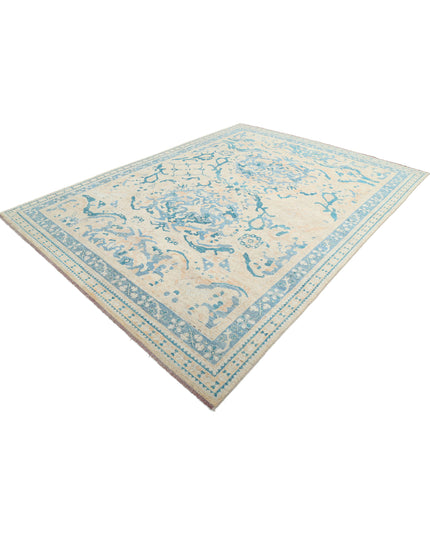 Oushak 8' 9" X 11' 7" Hand Knotted Wool Rug 8' 9" X 11' 7" (267 X 353) / Beige / Wool