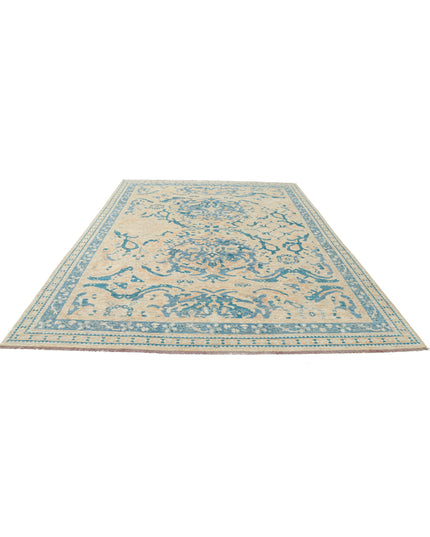 Oushak 8' 9" X 11' 7" Hand Knotted Wool Rug 8' 9" X 11' 7" (267 X 353) / Beige / Wool
