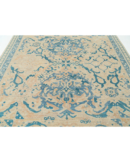 Oushak 8' 9" X 11' 7" Hand Knotted Wool Rug 8' 9" X 11' 7" (267 X 353) / Beige / Wool