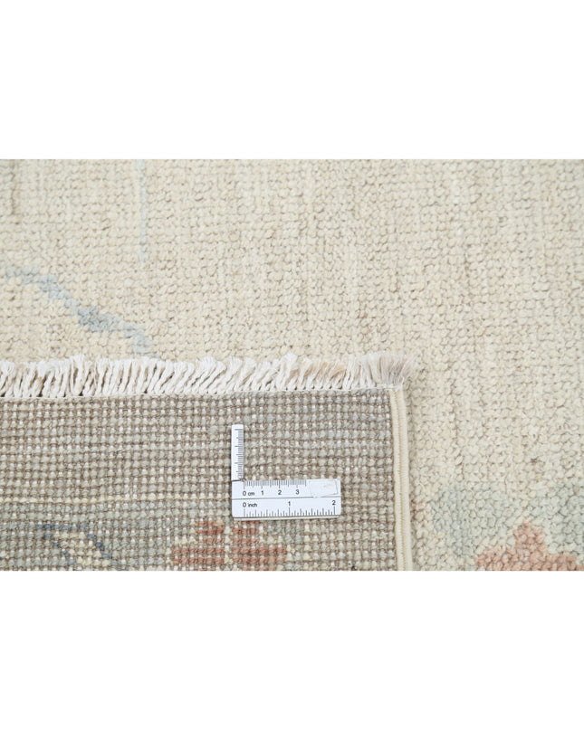 Oushak 9' 0" X 11' 7" Hand Knotted Wool Rug 9' 0" X 11' 7" (274 X 353) / Silver / Wool