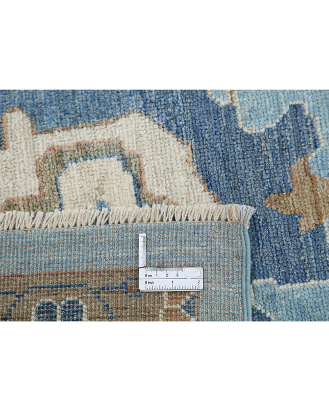 Oushak 9' 0" X 11' 10" Hand Knotted Wool Rug 9' 0" X 11' 10" (274 X 361) / Blue / Wool