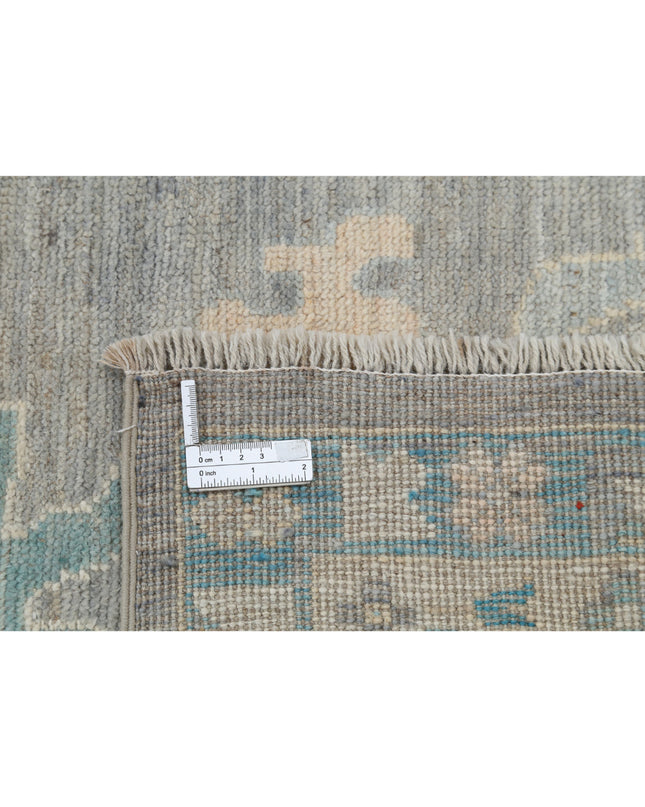 Oushak 9' 9" X 13' 7" Hand Knotted Wool Rug 9' 9" X 13' 7" (297 X 414) / Grey / Wool