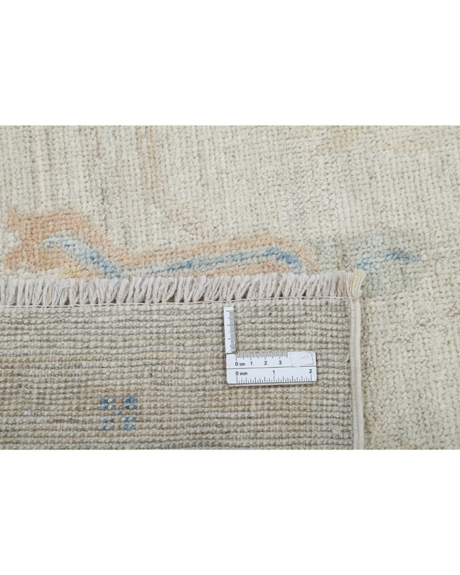 Oushak 9' 0" X 11' 11" Hand Knotted Wool Rug 9' 0" X 11' 11" (274 X 363) / Silver / Wool