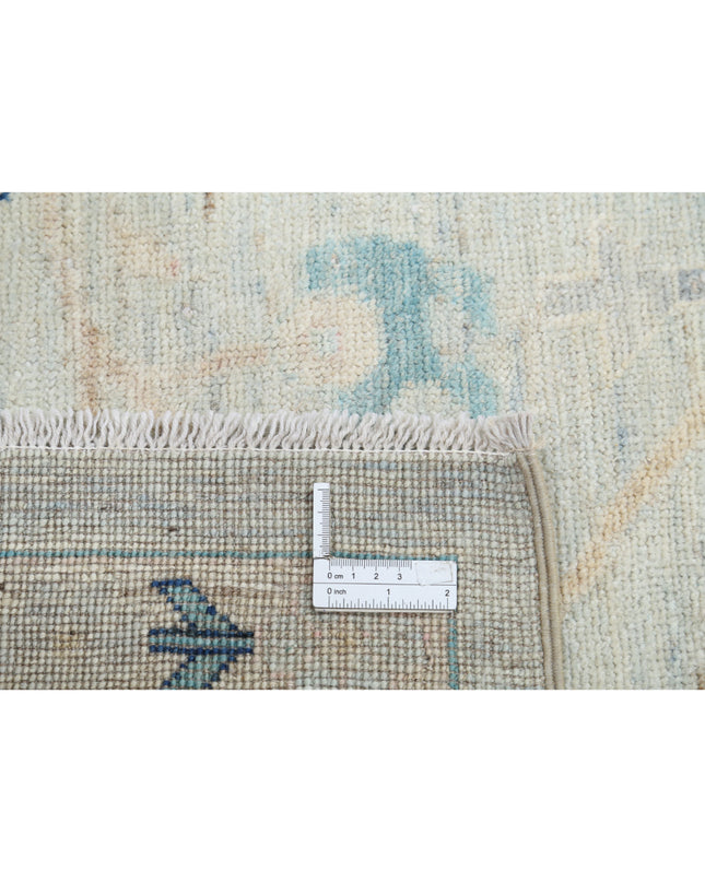 Oushak 8' 9" X 12' 6" Hand Knotted Wool Rug 8' 9" X 12' 6" (267 X 381) / Silver / Wool