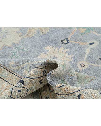 Oushak 8' 1" X 9' 9" Hand Knotted Wool Rug 8' 1" X 9' 9" (246 X 297) / Grey / Wool
