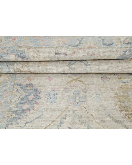 Oushak 3' 2" X 8' 1" Hand Knotted Wool Rug 3' 2" X 8' 1" (97 X 246) / Ivory / Wool