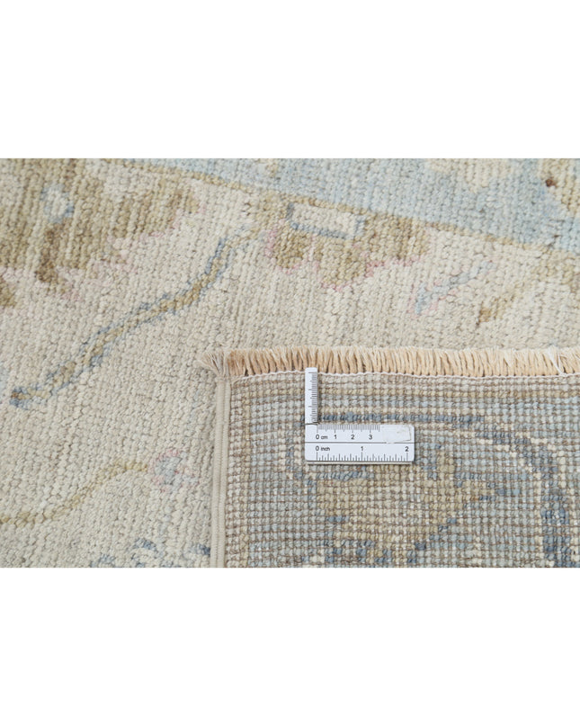 Oushak 3' 2" X 8' 1" Hand Knotted Wool Rug 3' 2" X 8' 1" (97 X 246) / Ivory / Wool