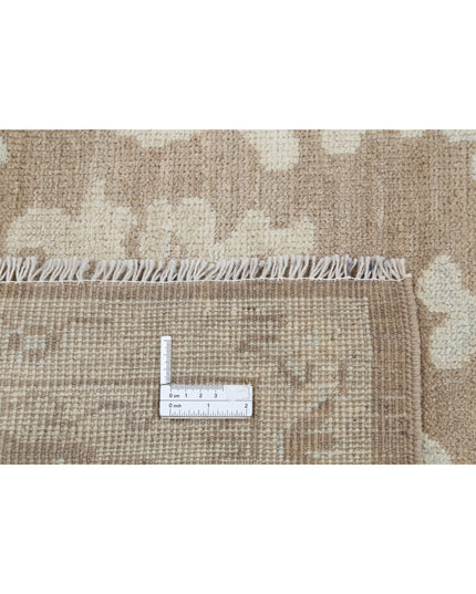 Oushak 8' 7" X 11' 11" Hand Knotted Wool Rug 8' 7" X 11' 11" (262 X 363) / Brown / Wool