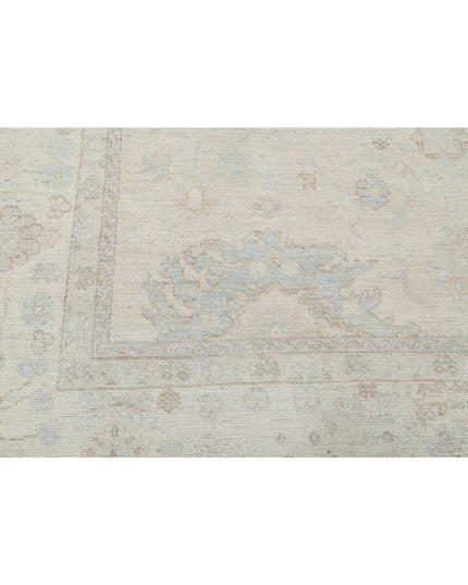 Oushak 8' 0" X 11' 0" Hand Knotted Wool Rug 8' 0" X 11' 0" (244 X 335) / Silver / Wool