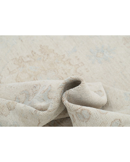 Oushak 8' 0" X 11' 0" Hand Knotted Wool Rug 8' 0" X 11' 0" (244 X 335) / Silver / Wool