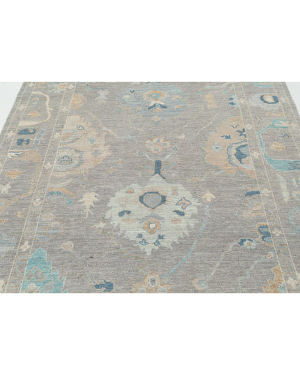 Oushak 5' 11" X 8' 1" Hand Knotted Wool Rug 5' 11" X 8' 1" (180 X 246) / Brown / Wool