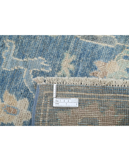 Oushak 3' 3" X 9' 6" Hand Knotted Wool Rug 3' 3" X 9' 6" (99 X 290) / Blue / Wool