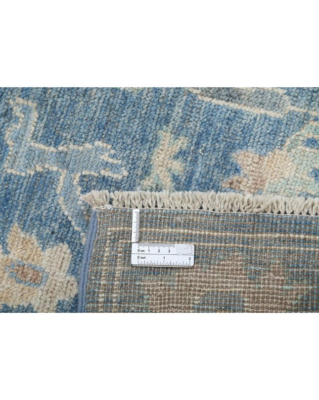 Oushak 3' 3" X 9' 6" Hand Knotted Wool Rug 3' 3" X 9' 6" (99 X 290) / Blue / Wool