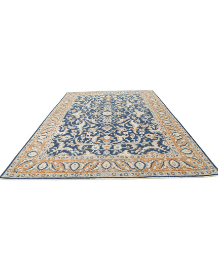 Oushak 9' 2" X 12' 11" Hand Knotted Wool Rug 9' 2" X 12' 11" (280 X 394) / Blue / Wool